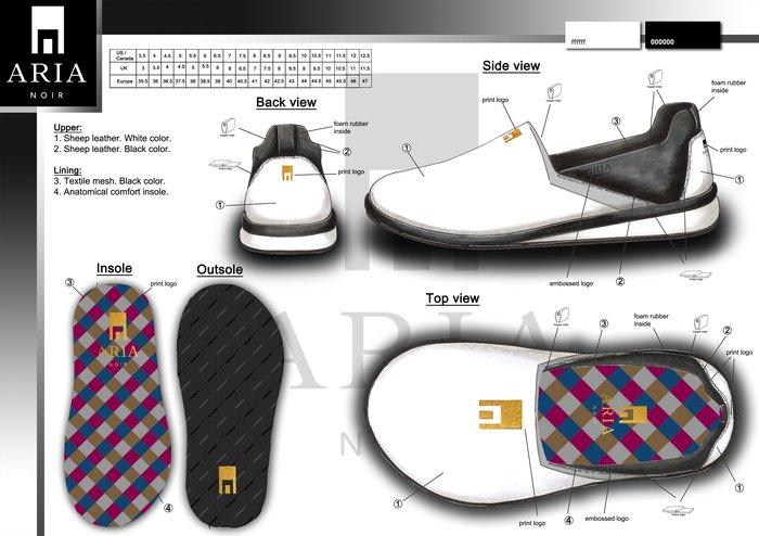 ARIA NOIR footwear