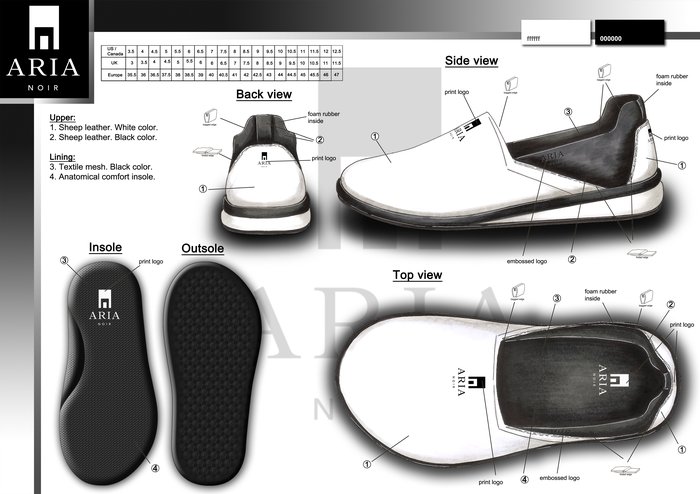 ARIA NOIR footwear