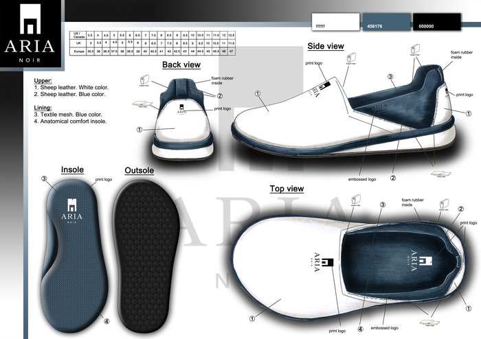 ARIA NOIR footwear