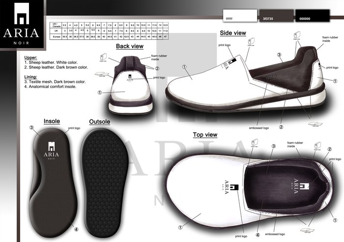 ARIA NOIR footwear